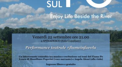 Performance teatrale #fiumeinfavola – Venerdì 22 SETTEMBRE, ORE 21:00, Sala Consiliare di Spinadesco