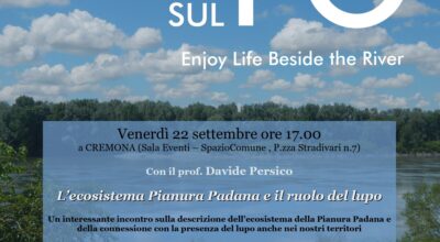 Letture sul Po – Appuntamento a SpazioComune il 22 Settembre, alle ore 17:00 con “L’ecosistema della Pianura Padana e il ruolo del lupo”