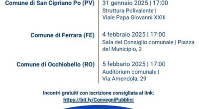 Convegni pubblici di avvio della candidatura di allargamento Riserva della Biosfera Po Grande – 3 INCONTRI