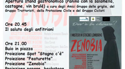LA NOTTE DI ZENOBIA – SABATO 22 NOVEMBRE , P.zza Roma, STAGNO LOMBARDO (CR)